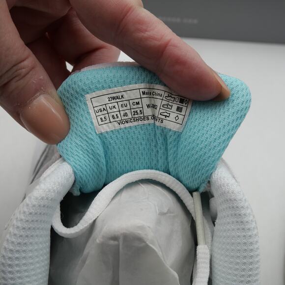 NEW VIONIC 23 Walk Women's 8.5 Comfort Casual Sneaker Athletic Shoes White Blue - Picture 8 of 11